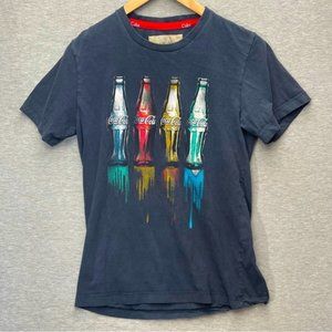 Coca Cola Black Graphics T-Shirt Size Small